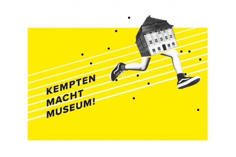 Kempten macht Museum! Fotomontage: Zumseinhaus auf rennenden Kinderbeinen