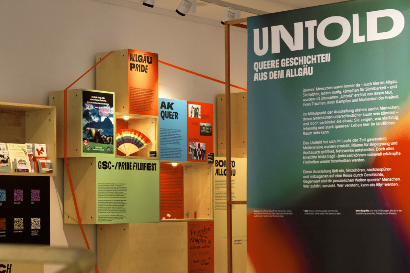 Blick in die Ausstellung "Untold"